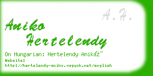 aniko hertelendy business card